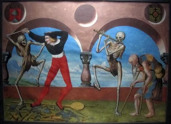 Copie de la danse macabre perdue de M. Manuel du cimetière dominicain de Berne (1512-20)